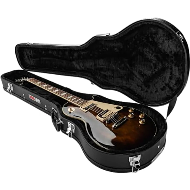 Gator Single Cut Guitarcase GWE-LPS-BLK, Koffer für Single-Cutaway Gitarren, schwarz, mit dickem Plüschfutter, Außenmaße 1105 mm x 391 mm x 142 mm, Gewicht 3,7 kg – Bild 13