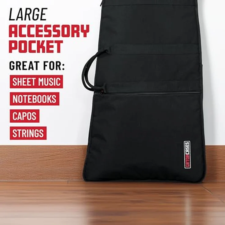 Gator GBE-Extreme-1, Gigbag für E-Gitarren, schwarz, 10 mm Polsterung, leicht, verstellbarer Schulterriemen – Bild 3