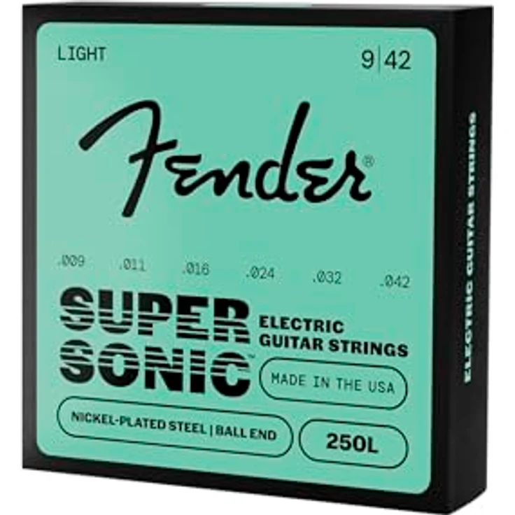 Fender Super 250 Gitarrensaiten Set, 3er Pack, Nickel-beschichteter Stahl, Ball Ends, Stärke 009/042 – Bild 4