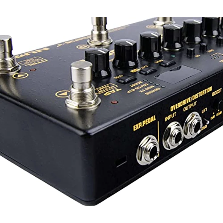 Nux Cerberus, Gitarren-Multieffekt mit 16 Effekttypen, 128 Presets, analogen Overdrive und Distortion, True Bypass, USB Anschluss, schwarz – Bild 5