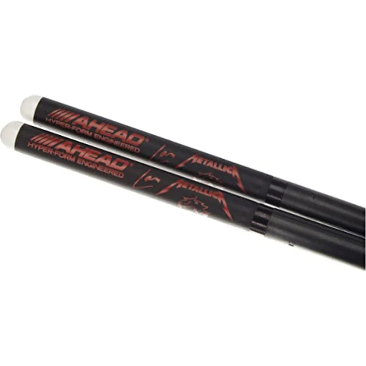 Ahead Lars Ulrich Signature Drumsticks Leicht LUSGL, limitierte Trommelstöcke mit unzerbrechlicher Nylonspitze und hochpräzisem Legierungskern – Bild 4