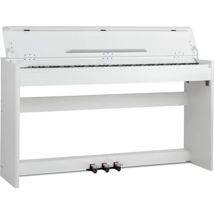 McGrey DP-18 WM E-Piano, 88 gewichtete Tasten mit Hammermechanik, 128 Klänge, Weiß matt
