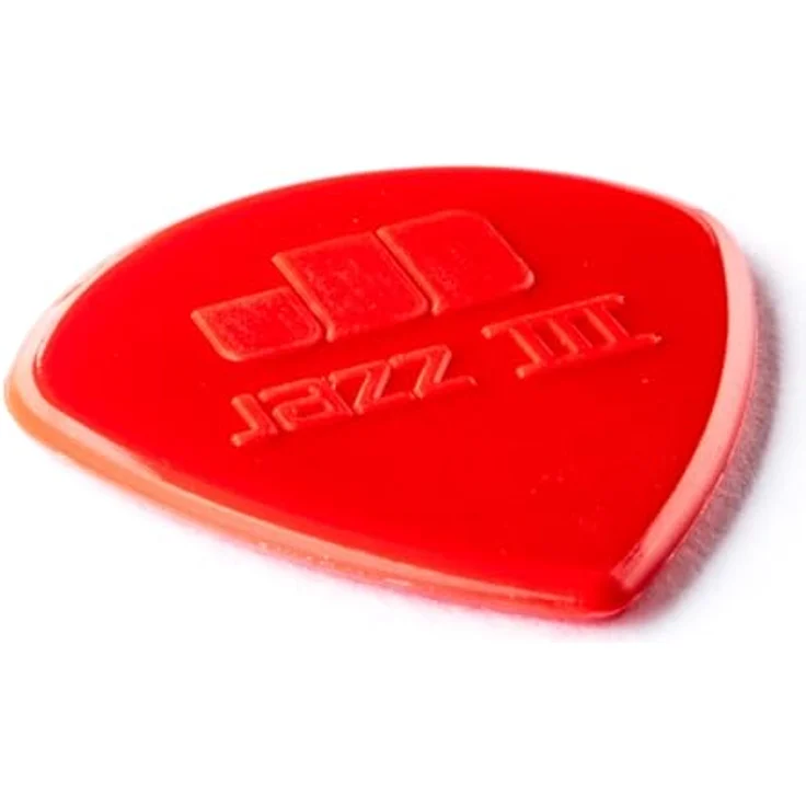 Dunlop Jazz III Nylon Sharp Plektren, 1,38 mm, rot, 6er Pack – Bild 3