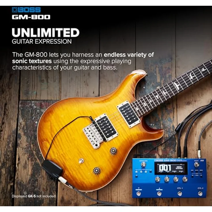 Boss GM-800 Guitar Synthesizer, Gitarren- und Bass-Synthesizer mit über 1200 Tones, 70 Rhythmus-Sounds, serieller GK-Schnittstelle und USB-Audio/MIDI-Anschluss – Bild 5