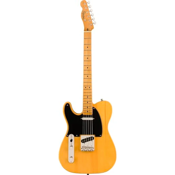 Squier Classic Vibe 50s Tele LH MN BB, Linkshänder Telecaster E-Gitarre, Butterscotch Blonde, Ahornhals, Fender Designed Alnico Single-Coil Tonabnehmer – Bild 1