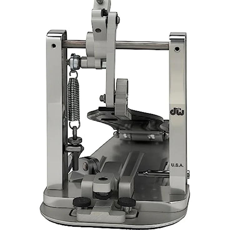 DW MDD Direct Drive Single Pedal, Einzelfußmaschine aus Aluminium mit justierbaren Schlägelgewichten, schwarz eloxierte Trittplatte, Graphit – Bild 5