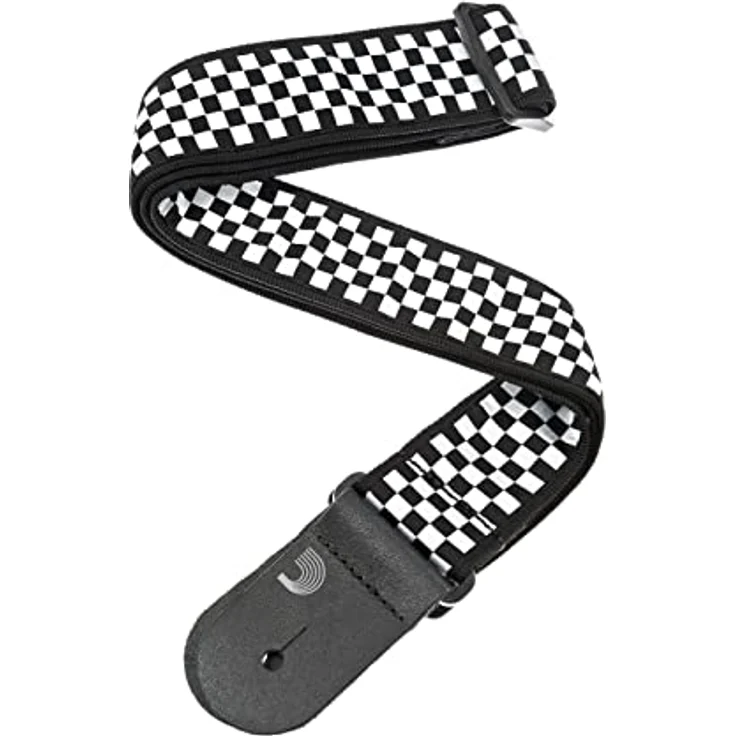 Daddario Gitarrengurt 50C02 Check Mate, verstellbar, Nylon, 5 cm breit, für Gitarre/Bass, Länge 85-145 cm – Bild 1