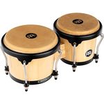 Meinl Headliner Bongos HB100NT, 6 3/4" + 8", Handselektierte Büffelfelle, Rutschfest, Natural #NT