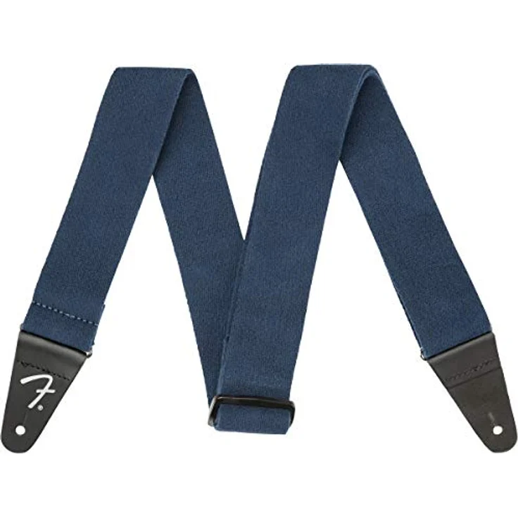 Fender Supersoft Strap Blue, Gitarrengurt aus gesponnenem Polyester mit verstellbarer Länge von 119 - 142 cm, 5 cm breit, blau – Bild 1