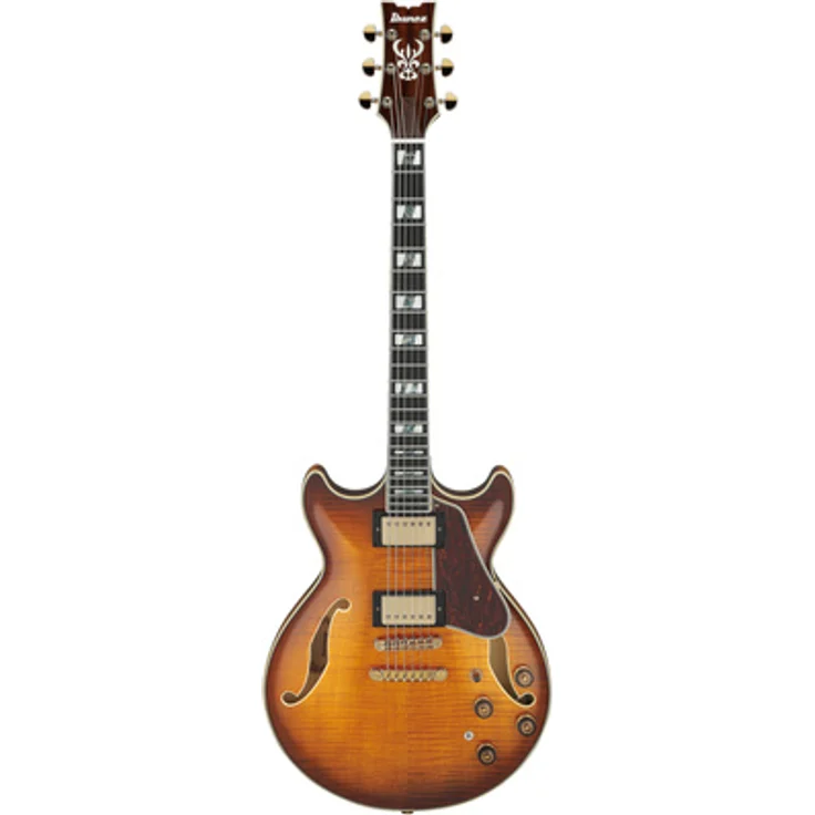 Ibanez AM153FM-ATT, Artstar Hollow Body E-Gitarre mit geflammtem Ahorn, Antique Tobacco Burst, 2x Super 58 Tonabnehmer