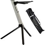 Stay Music Slimcompact Keyboard-Ständer mit Tasche, 1 Ebenen, bis 20 kg tragend, Silber