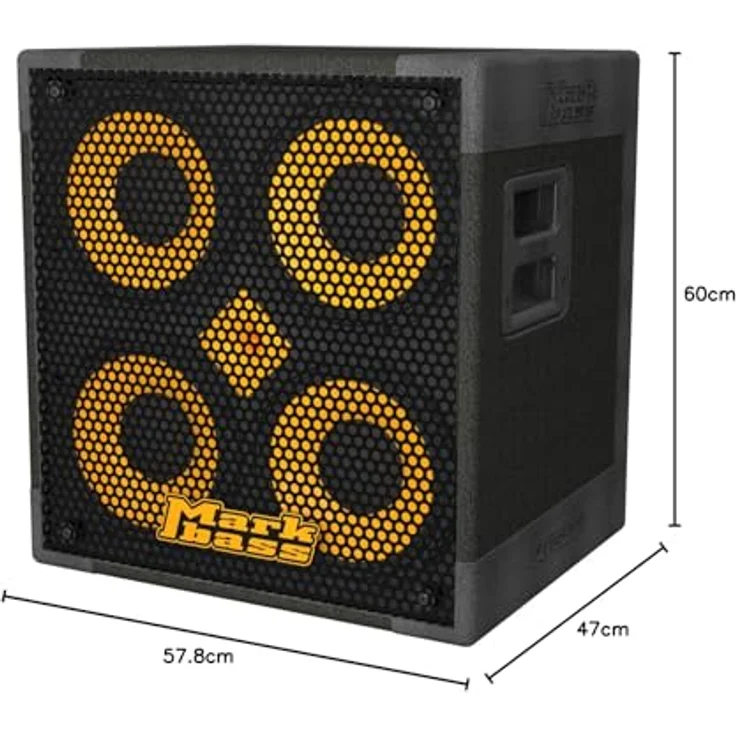 Markbass MB58R 104 P Box 8, Bass Box mit 4x10" Lautsprechern, 600 W, 8 Ohm, biologisch abbaubares Gehäuse, Gewicht 20.65 kg – Bild 4