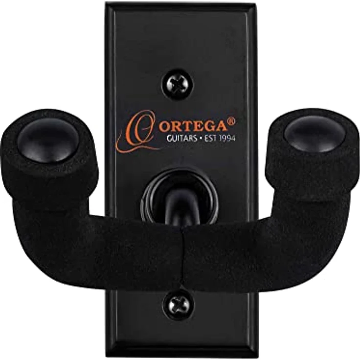 Ortega Guitars OGH-1, Wandaufhängung für Gitarre und Bass, Holz in Schwarz mit Montagematerial – Bild 1