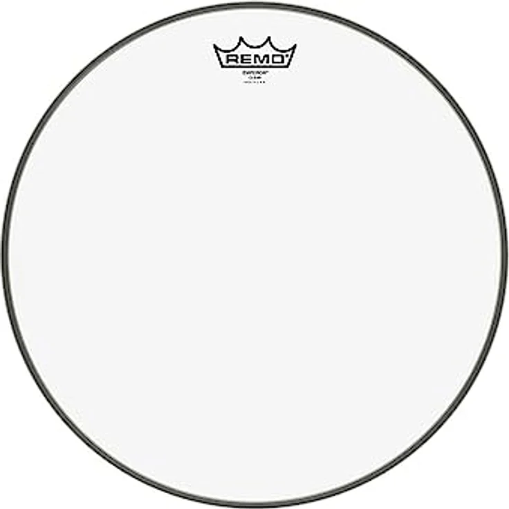 Remo Schlagzeugfell Emperor Transparent Clear 15", zweilagiges Mylar mit voluminösem Ton für Pop, Funk, Rock und Heavy Rock – Bild 1
