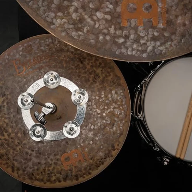 Meinl DCRING Dry Ching Ring, 6 Zoll Tambourine mit 5 Paar Zinkschellen, passend für Hi-Hats und Becken, aus Stahl – Bild 9