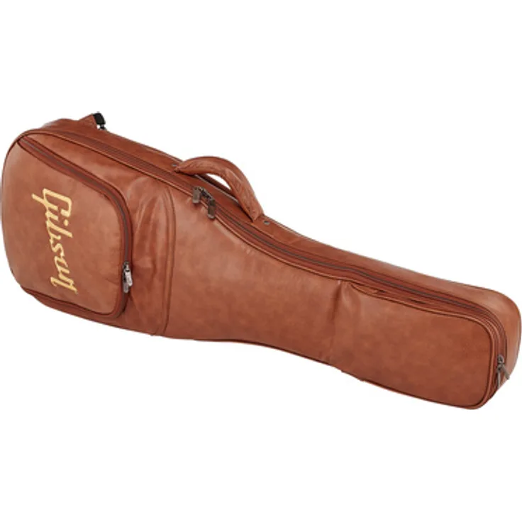 Gibson Premium Soft Case Brown, E-Gitarre Softcase für Les Paul und SG Modelle mit gepolstertem Center Pocket und Tragegriff, braun