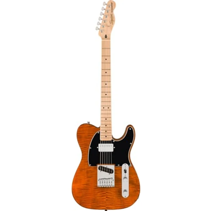 Squier Affinity Tele SH FMT MOC, E-Gitarre mit Pappel Korpus, Riegelahorn Decke, Ceramic Single-Coil und Humbucker, Farbe Mocha – Bild 2