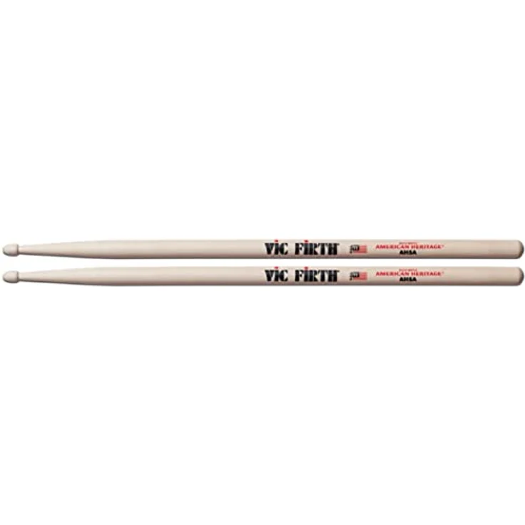 Vic Firth AH5A American Heritage, Drumsticks aus Ahornholz mit tropfenförmiger Spitze, 16 Zoll Länge, 0,565 Zoll Durchmesser – Bild 1