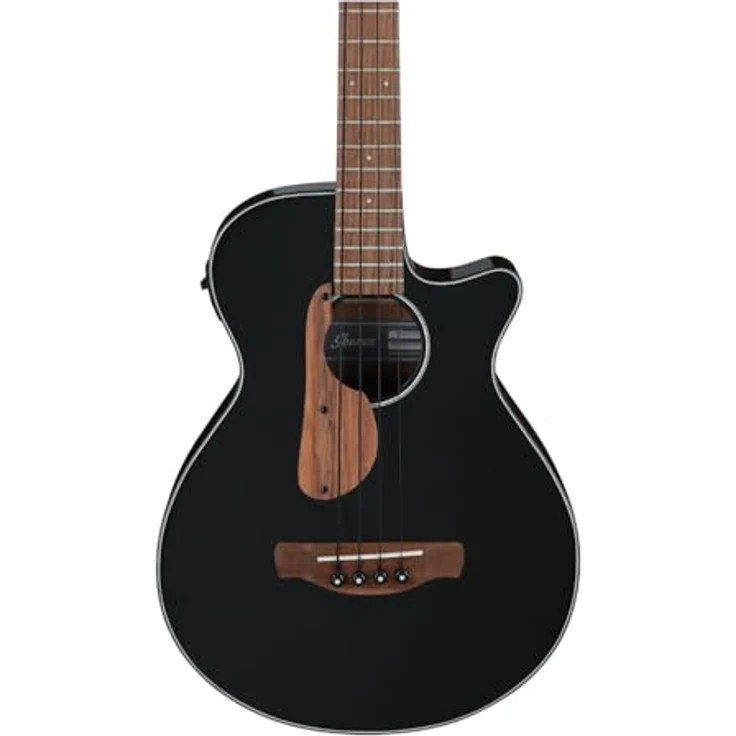 Ibanez AEGB24E-BKH, AEG Cutaway Akustikbass mit Ibanez Undersaddle Tonabnehmer, Sapele Decke und Boden, schwarz – Bild 3