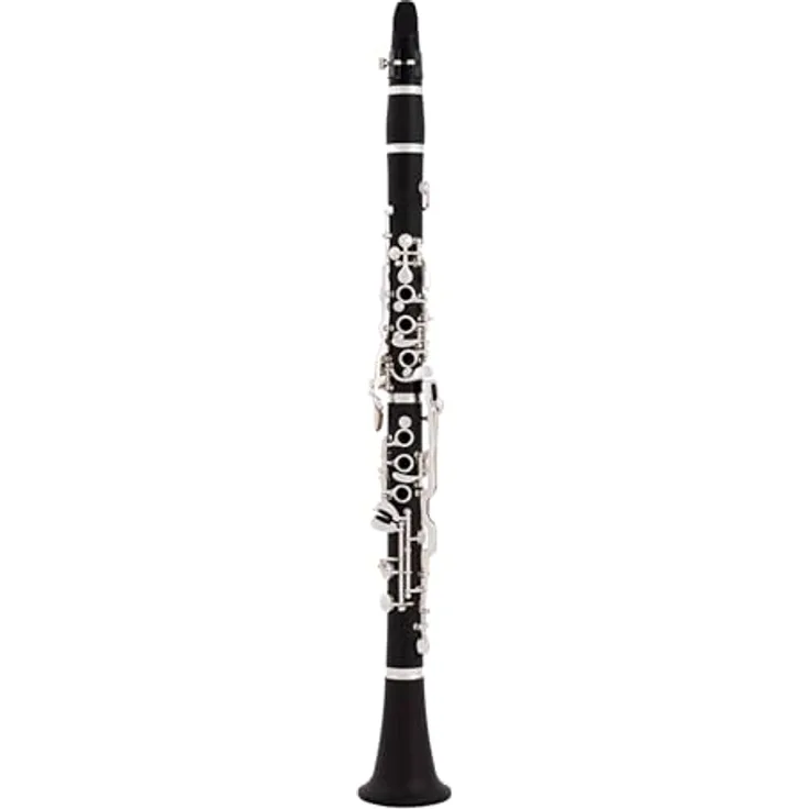 Schreiber D-13 Bb-Clarinet, Klarinette für kleine Hände mit 20 Klappen und versilberter Mechanik, 443/445Hz, inklusive Mundstück und Rucksack etui
