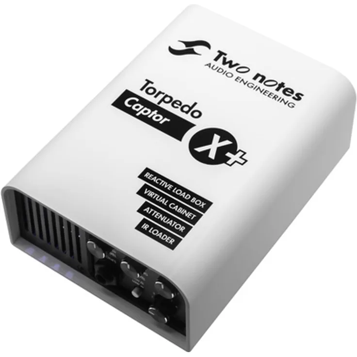Two Notes Torpedo Captor X, Kompakte 16 Ohm Loadbox mit 100 Watt, DSP gesteuerter Stereo IR Loader und 128 Presets
