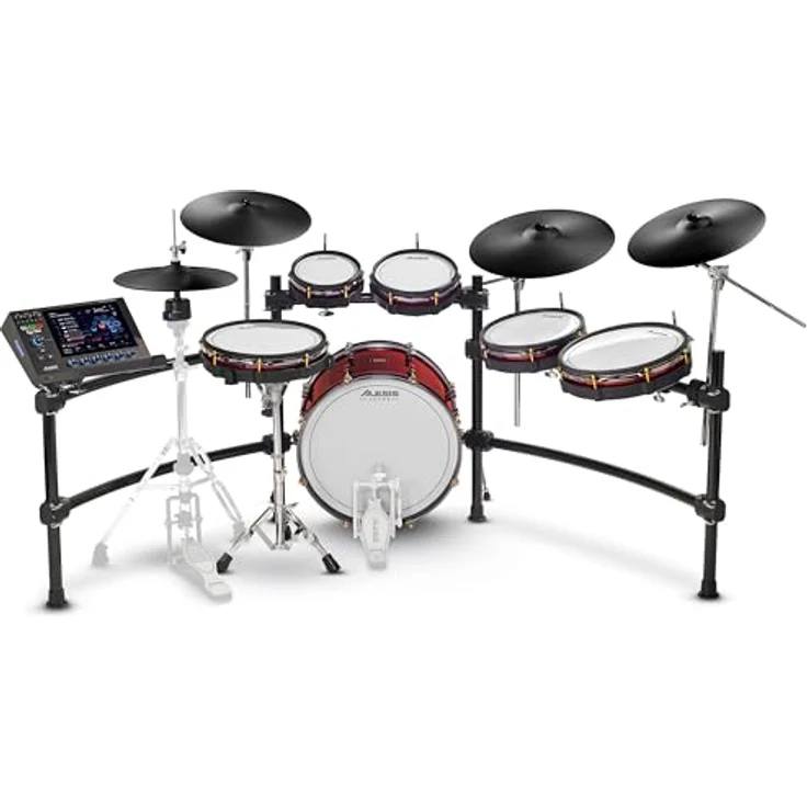 Alesis Strata Prime E-Drum Kit, professionelles E-Drum Set mit 10,1" Touch Display, BFD Sound Engine, 440 Kit Pieces, 40 GB Speicher, 20" Bass Drum und 14" aktives Hi-Hat System – Bild 1