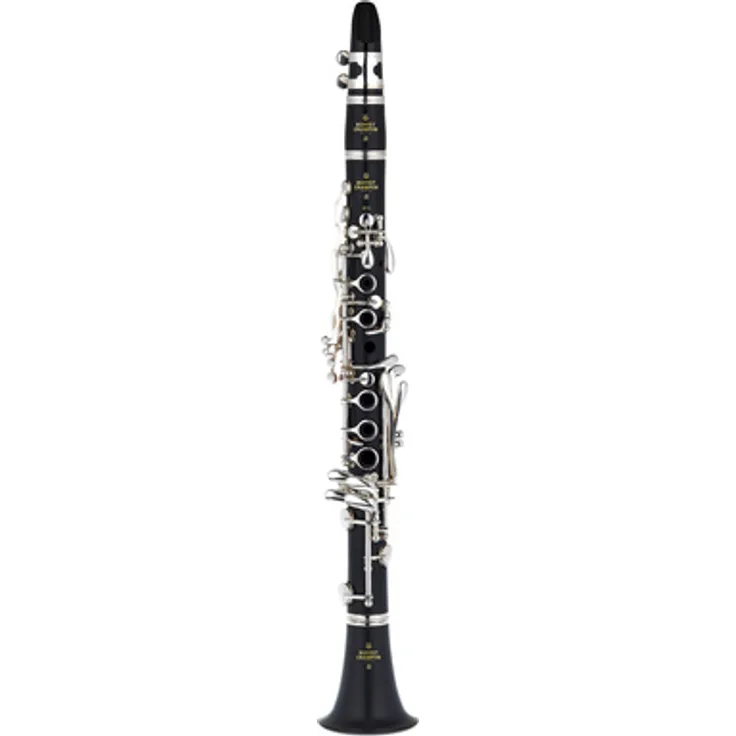 Buffet Crampon E-11 Eb-Klarinette mit 17 Klappen und 6 Ringen, 442 Hz, versilberte Mechanik, afrikanisches Grenadill, inkl. Etui und Zubehör