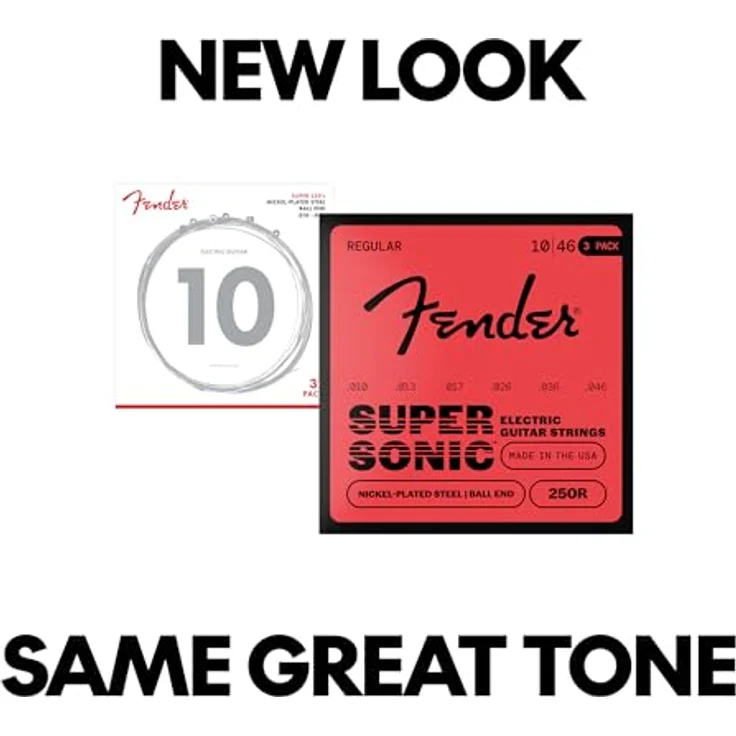 Fender Super 250R NPS Ball End Strings, E-Gitarrensaiten (.010-.046), 3er Pack mit Vapor Corrosion Pack – Bild 5
