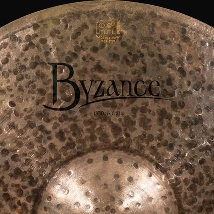 Meinl Cymbals Byzance Dark Crash 18 Zoll (45,72 cm), handgehämmert aus B20 Bronze, dunkles Finish, energischer, dunkler Attack – Bild 5