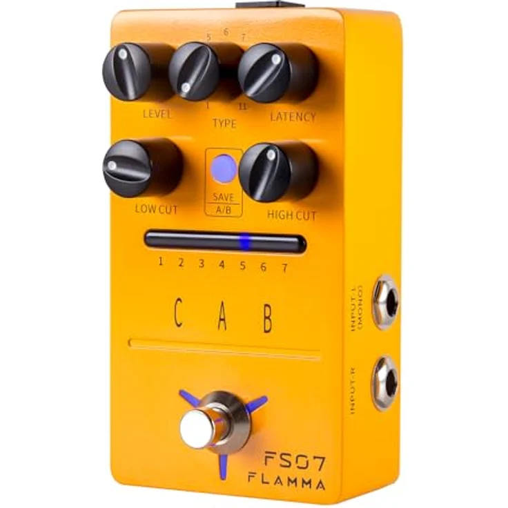 Flamma FS07 Cab IR Loader, Gitarren-Effektgerät mit Stereoausgängen und Latenzregler für zwei individuelle IRs – Bild 1