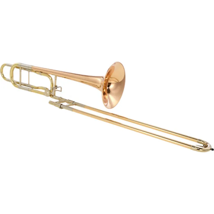 C.G.Conn 88HTO Bb/F Tenorposaune mit Quartventil, Open Wrap Bauart, Goldmessing Schallstück, inkl. Conn 5G Mundstück und Deluxe Holz Koffer