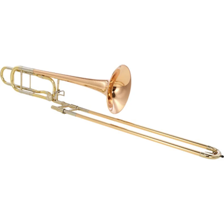C.G.Conn 88HTO Bb/F Tenorposaune mit Quartventil, Open Wrap Bauart, Goldmessing Schallstück, inkl. Conn 5G Mundstück und Deluxe Holz Koffer