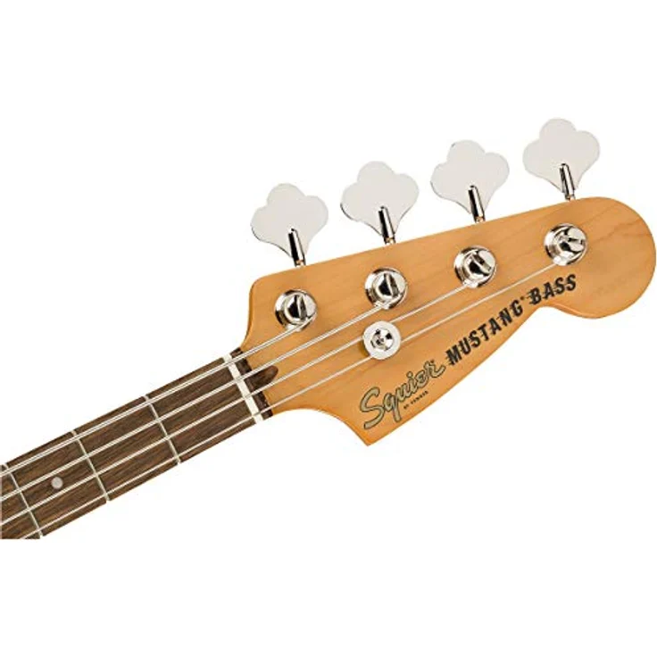 Squier CV 60s Mustang Bass OW, E-Bass mit Nato-Korpus, Ahornhals und 19 Bünden, Olympic White – Bild 8