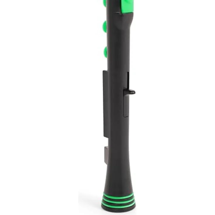 Nuvo Recorder+ Baroque, Sopranblockflöte in Schwarz-Grün, Barocke Griffweise, CNC-gefräste Silikonklappen, TÜV geprüft – Bild 6