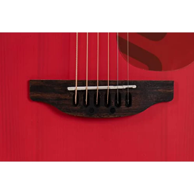 Applause Jump Slope Shoulder Lipstick, Dreadnought Western Gitarre mit massiver Fichte-Decke, Ovangkol-Boden und -Zargen, Ahorn-Hals, Farbe: Lipstick – Bild 6