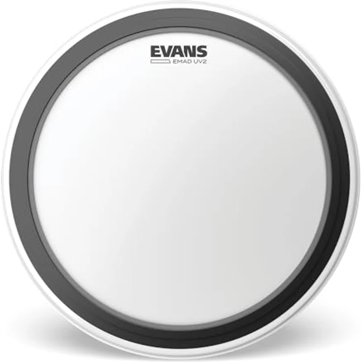 Evans 16" EMAD UV2 Coated Tom, doppellagiges Schlagzeugfell mit UV-gehärtetem Coating und variablen Dämpfringen – Bild 1
