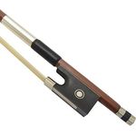 Theodore 3/4 Standard, Hochwertiger Geigenbogen mit achteckigem Design, schwarz (Ebony) braun, ideal für Studenten und Anfänger