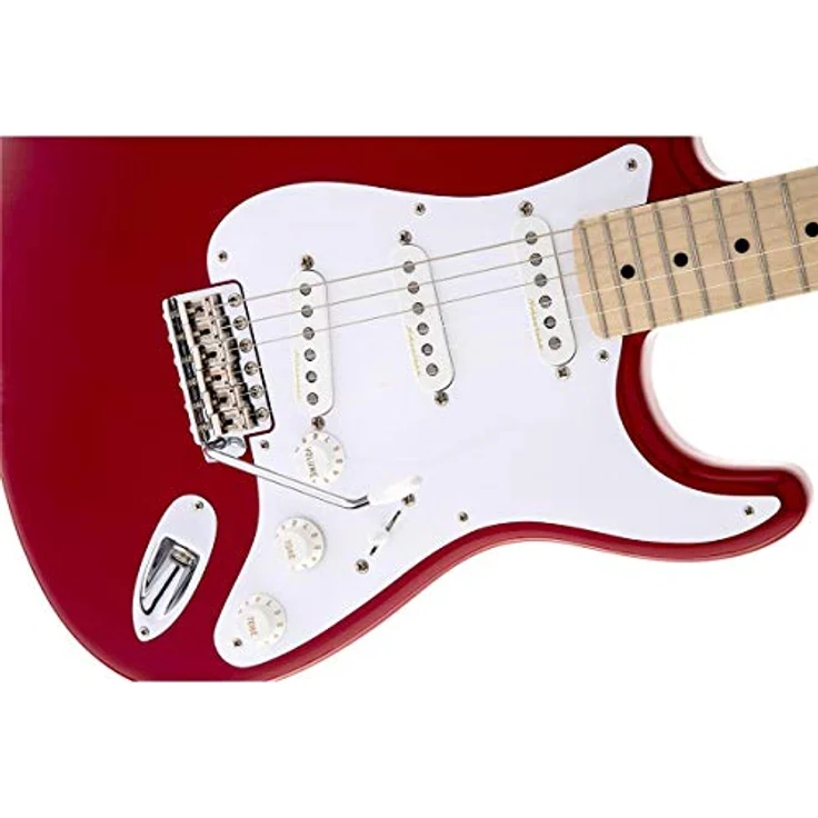 Fender Eric Clapton Stratocaster, E-Gitarre mit Ahorn-Griffbrett, Olympic White-P, Vollgröße, Torino Red – Bild 3