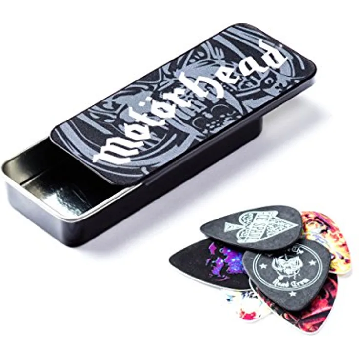 Dunlop Motorhead Album Art Pick Set, Plektrum Set mit 6 Stück in Tin Box, Tortex, Stärke 0,88mm