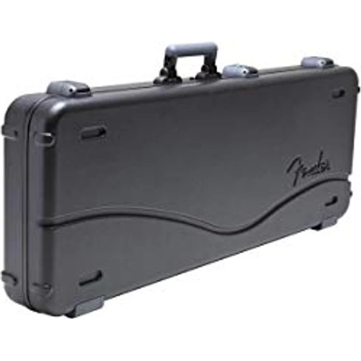 Fender Deluxe Molded Jag/Jazzm Case, Gitarrenkoffer aus ATA Polyethylen mit TSA Verriegelung und hochwertigem Polyester Plüsch – Bild 2