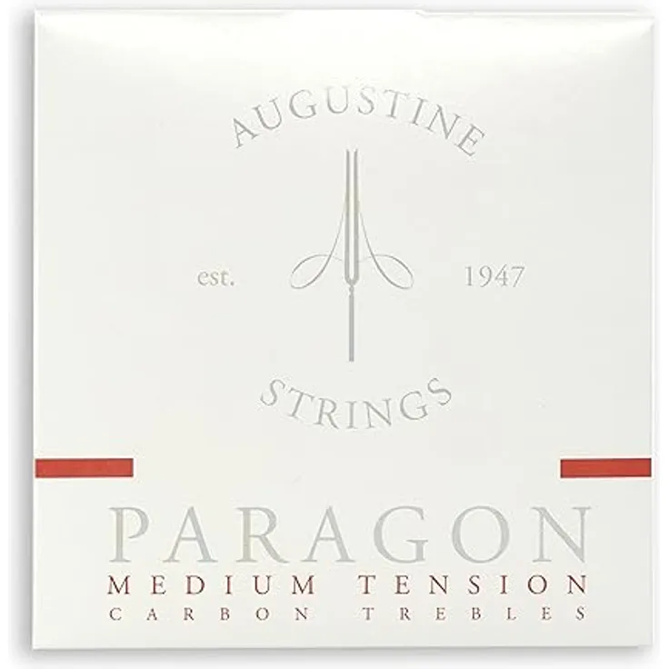 Augustine Paragon 7770 Set mit mittlerer Spannung, hochwertige Gitarrensaiten, Rot
