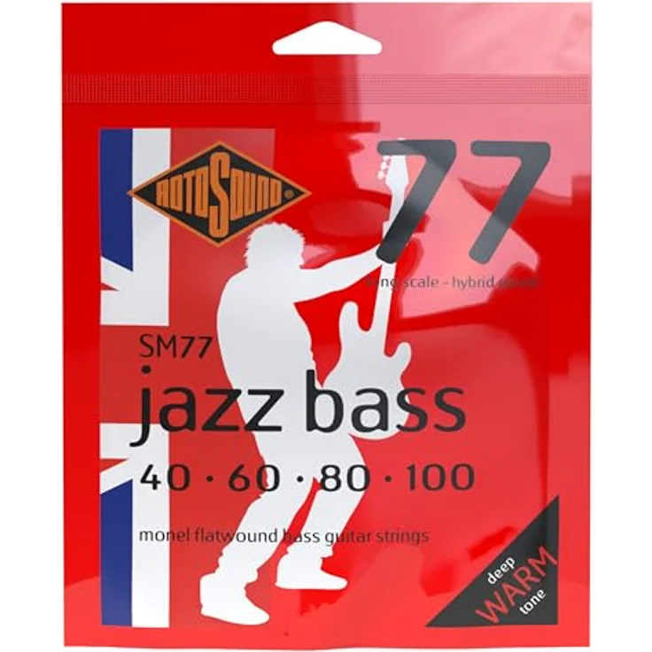 Rotosound SM77 Jazz Bass, E-Bass Saiten, 4-Saiter Satz, Flat Wound, Long Scale, Saitenstärken .040" - .100" – Bild 2