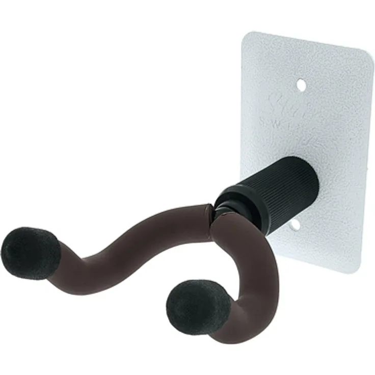 String Swing CC11K Gitarrenwandhalter, weißer Metallbügel für Bass-, Elektro- und Akustikgitarren bis 47,5 mm Halsbreite, Made in USA