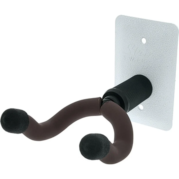 String Swing CC11K Gitarrenwandhalter, weißer Metallbügel für Bass-, Elektro- und Akustikgitarren bis 47,5 mm Halsbreite, Made in USA