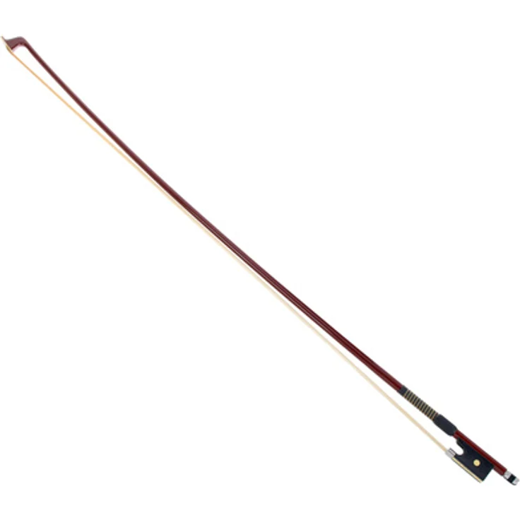 P&H Violin Bow Fiberglass 4/4 BR, Schüler- und Schulbogen mit echtem Rosshaarbezug, braun
