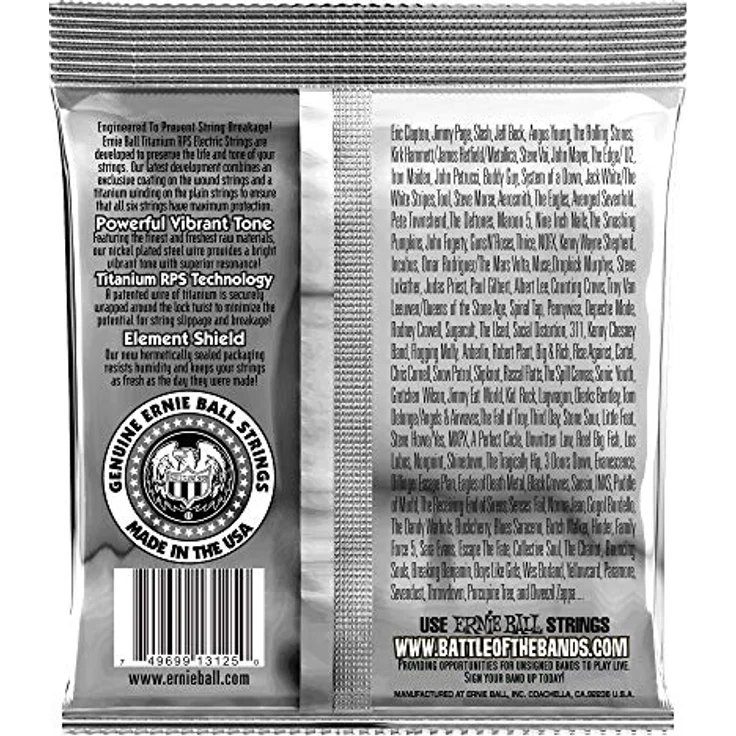 Ernie Ball Extra Slinky Coated RPS E-Gitarrensaiten, Titanverstärkung, Stärke 8–38, mikrodünne Emailleschicht gegen Korrosion – Bild 2