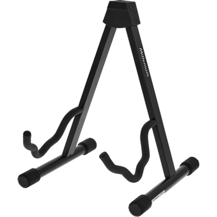 Millenium Gitarrenständer A-Frame für E- und akustische Gitarren, stabil und klappbar, Maße 34x29x40,5 cm