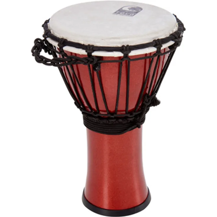 Toca 7" Color Sound Djembe TFCDJ-7MR, Percussion Instrument in Rot, leicht und ideal für Schulen und Gruppen
