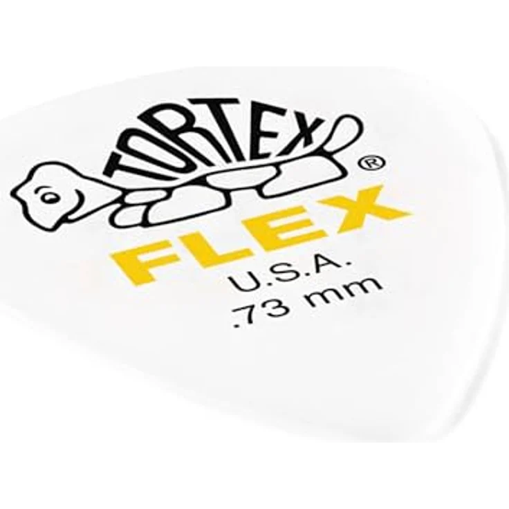 Jim Dunlop Tortex Flex Plektrum 0,73mm, 72 Stück, hohe Flexibilität und Haltbarkeit, in verschiedenen Formen verfügbar – Bild 2