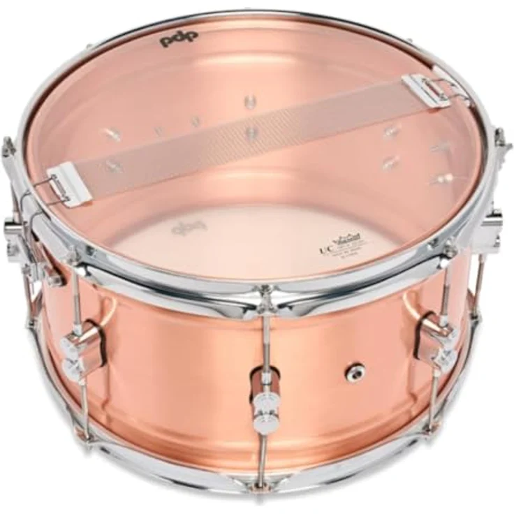 DW PDP 14"x08" Concept Copper, Snare Drum mit 1,2 mm Kupferkessel und Satin Brushed Copper Finish – Bild 5